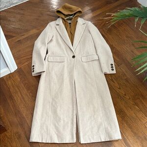 7 for All Mankind Coat with removable sweatshirt attachment